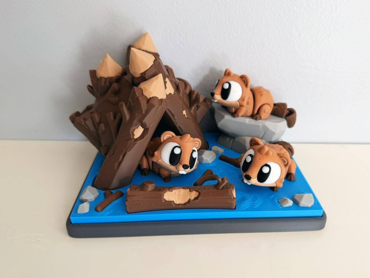 Flexi Beaver and Beaver Dam Playset