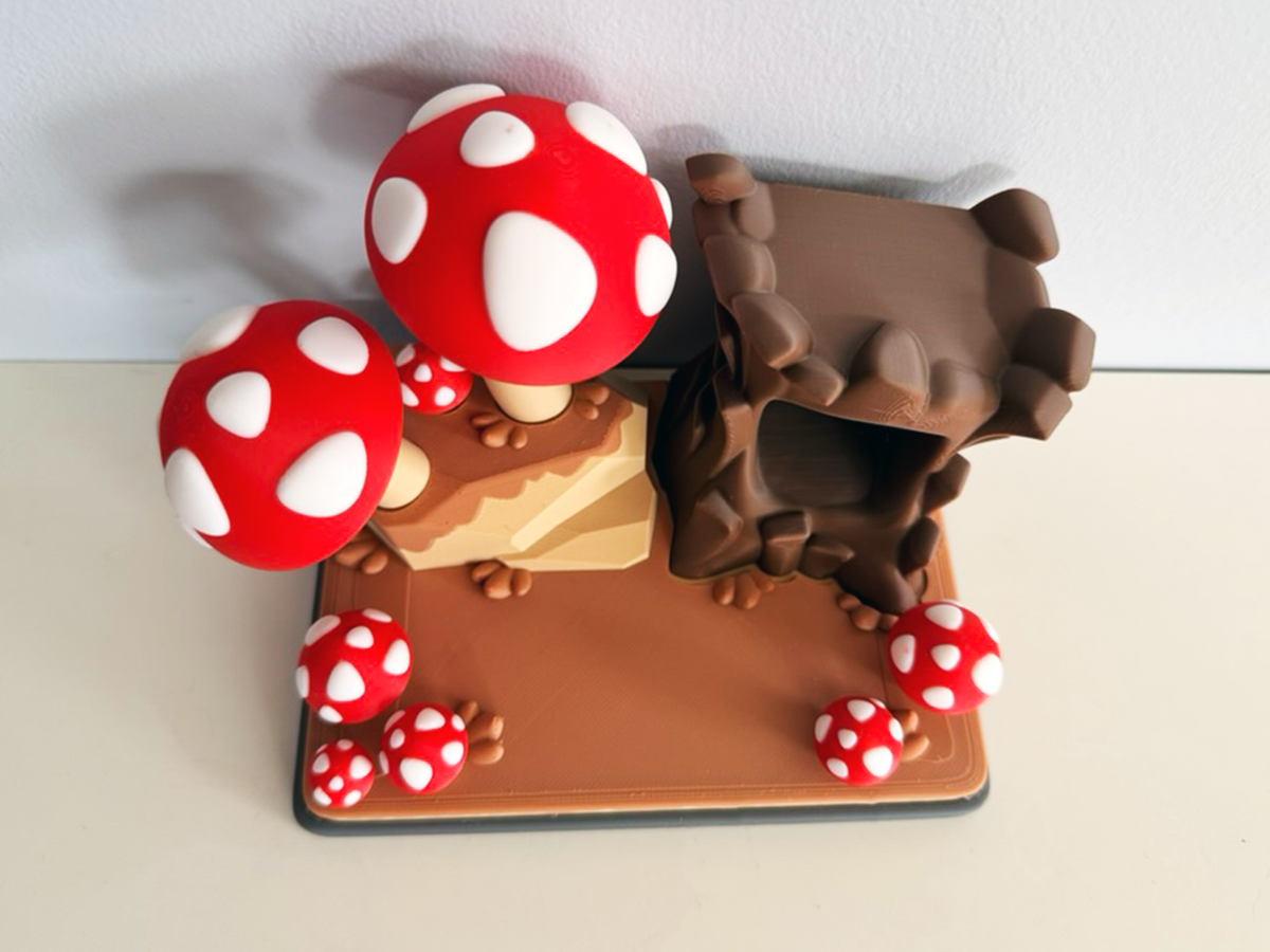 Flexi Hedgehog and Mushroom Forest Playset