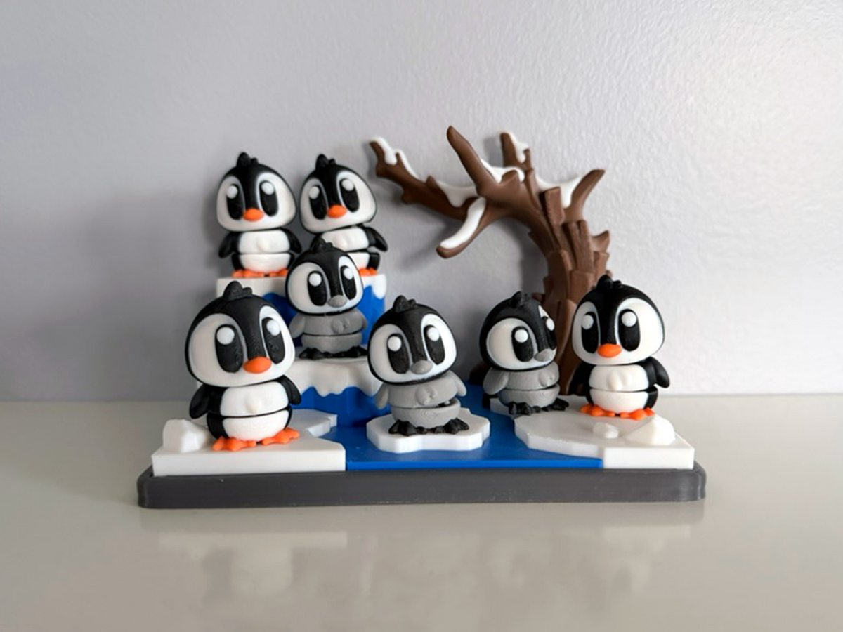 Flexi Penguins and Glacier Playset