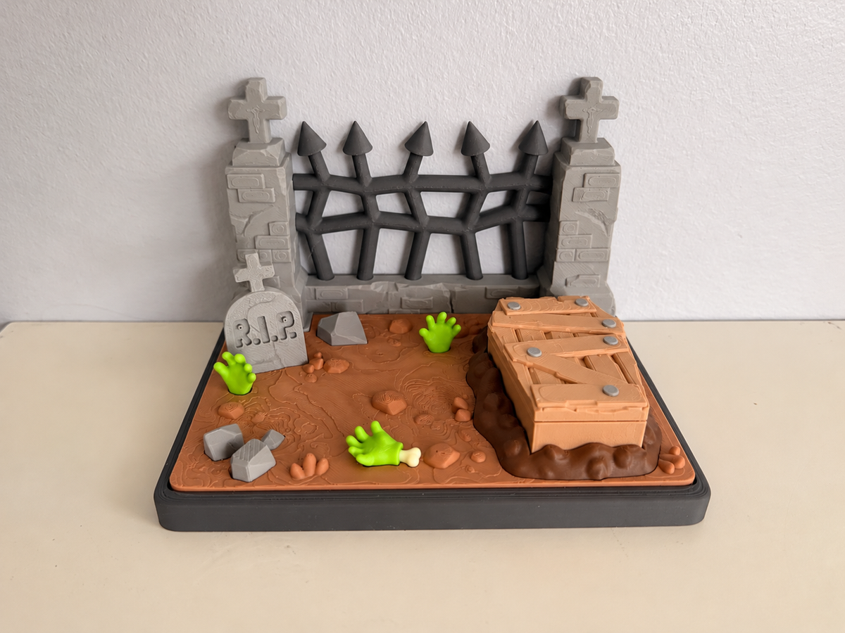 Flexi Zombie and Graveyard Playset