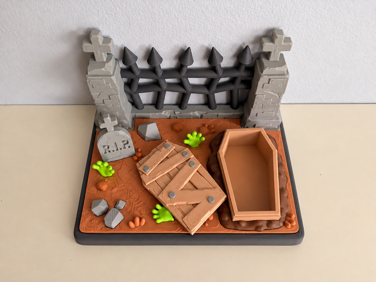 Flexi Zombie and Graveyard Playset